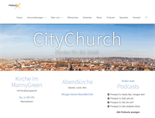 Tablet Screenshot of citychurch.de